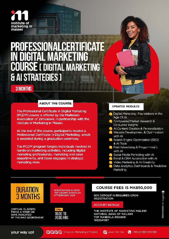 Institute of Marketing in Malawi tweet media