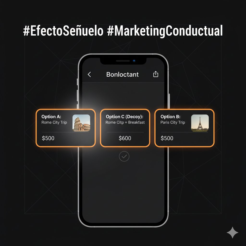 ¿Sabías que una opción "mala" puede hacer que otra parezca mejor? 🦆

El #EfectoSeñuelo es un truco fascinante de la psicología que las empresas utilizan para influir en nuestras decisiones de compra. Introduce una tercera opción (el "señuelo") que es claramente inferior a una de