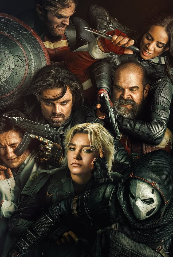 Seeing the plot of #dispatch it reminded me of #Thunderbolts so I made a version of the poster! 
It's fairly one of my favorite drawings.
#invisigal #mechaman