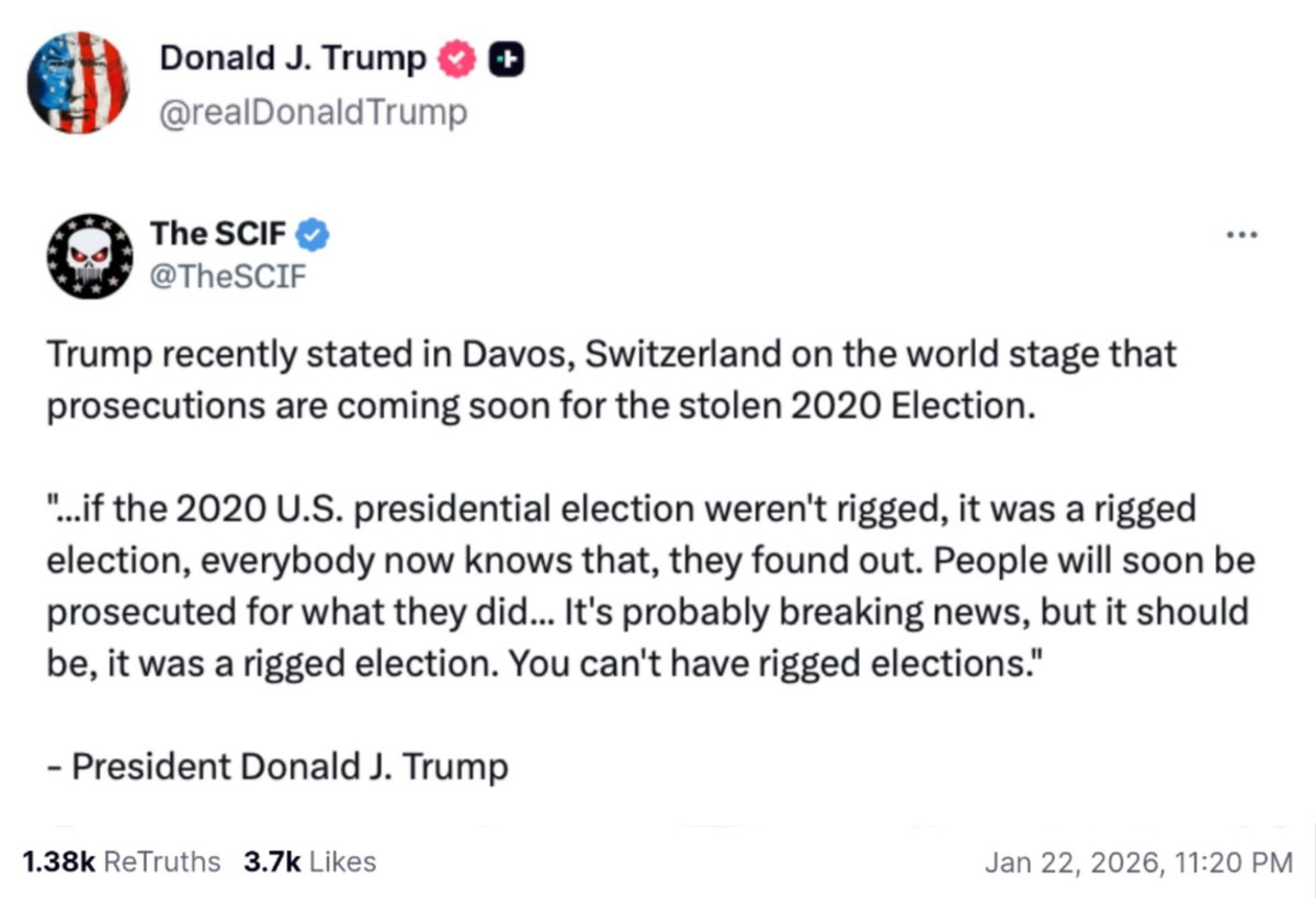 TheSCIF's tweet image. Justice is coming.

You can't have rigged elections. Period.