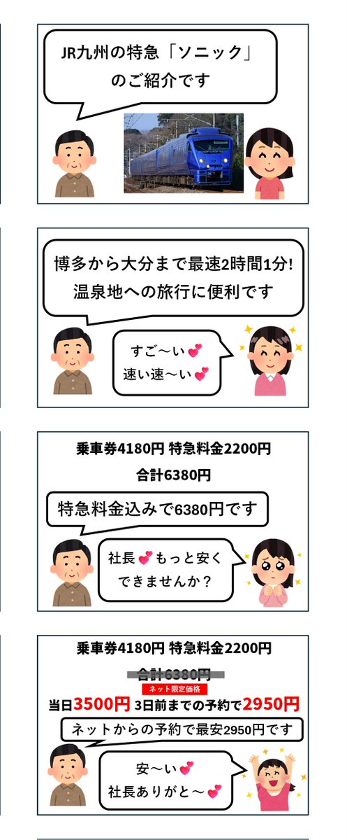 Barikata_FUK's tweet image. JR九州の特急「ソニック」のテレビショッピング