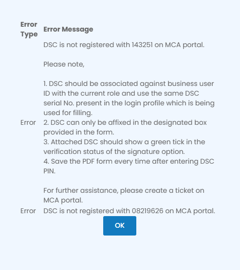 suraj842's tweet photo. @MCA21India persistent errors on portal. Too Much waste of time. The helpline number has also not been able to resolve!!!! Can you pay heed to this https://t.co/HXKQ6LuuvP