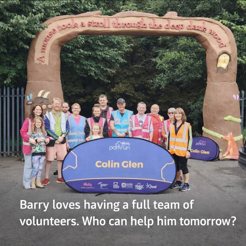We’re low on volunteers for tomorrow’s #parkrun. Who can help Barry? Please let us know.