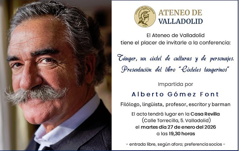 Mi querido amigo, el escritor y filólogo Alberto Gómez Font, presenta su nuevo libro en Valladolid.