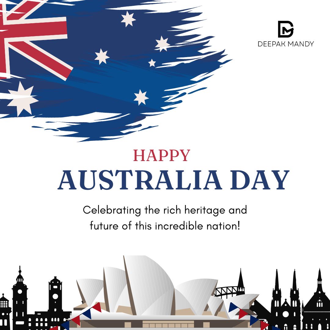 DeepakMandy's tweet photo. Wishing everyone a joyful and safe Australia Day as we celebrate the culture, diversity, and community that make Australia special.

#AustraliaDay #Community #aussieday #ProudAustralian #Unity #happyaustraliaday #ausday #Australia https://t.co/WNK4mN4ZQI