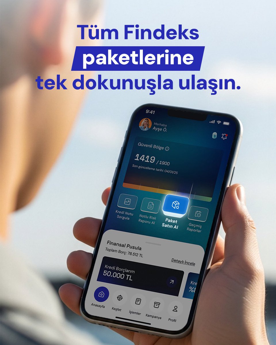Findeks's tweet image. Tüm Findeks paketlerine hızlıca ulaşın, Kredi Notu ve Risk Raporu’nu saniyeler içinde öğrenin.

Findeks Mobil’i hemen keşfedin!

#Findeks #FindeksMobil #KrediNotu