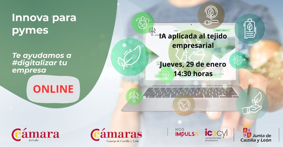 💻 Queremos que digitalices tu #empresa. Si eres una #pyme participa en la píldora formativa gratuita que vamos a celebrar:
📆 29/01
⏰ 14:30h.
Actuación de <a href="/camarascyl/">Consejo de Cámaras de Comercio CyL</a> financiada por <a href="/empresasjcyl/">Competitividad Empresarial JCyL</a>.
Inscríbete en <a href="/camararevalo/">camararevalo</a> 👇🏼
docs.google.com/forms/d/13GQpM…