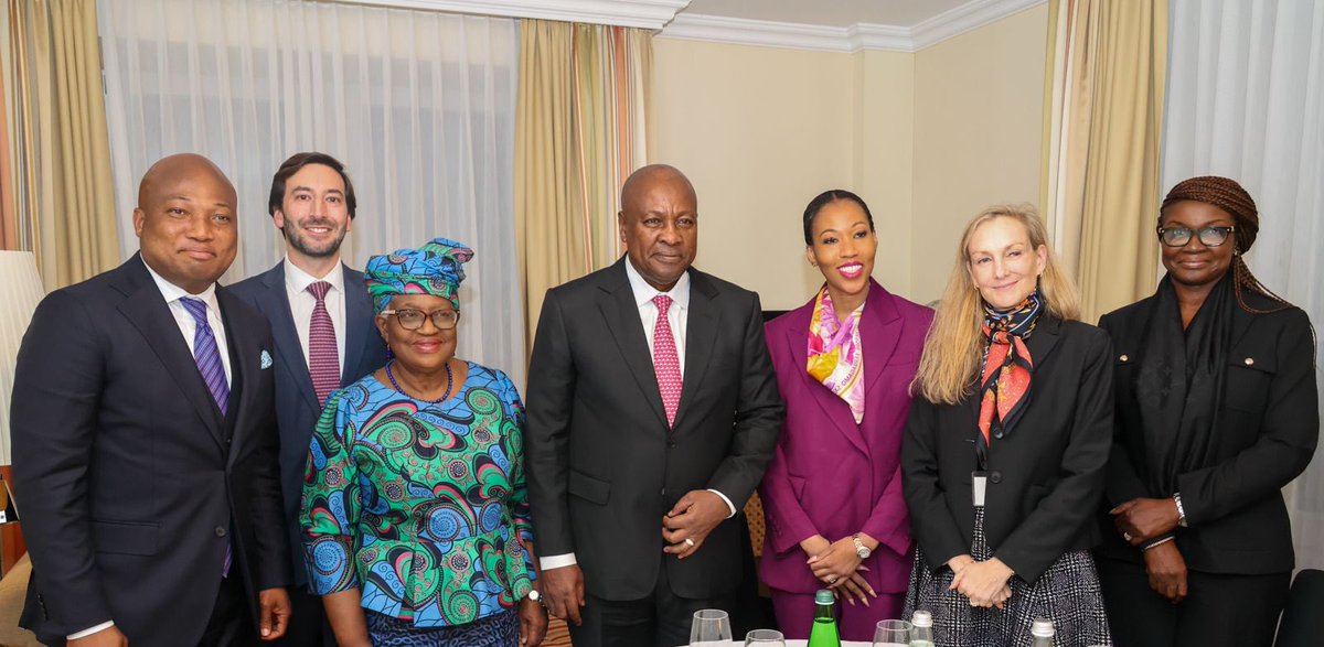 Great meeting with H.E President
<a href="/JDMahama/">John Dramani Mahama</a> of Ghana on global trade issues and the implication for Africa and for Ghana, in the context of Ghana’s increasingly successful economic reforms. The question is, what opportunities can Africa sieze? Also focused on the need to support