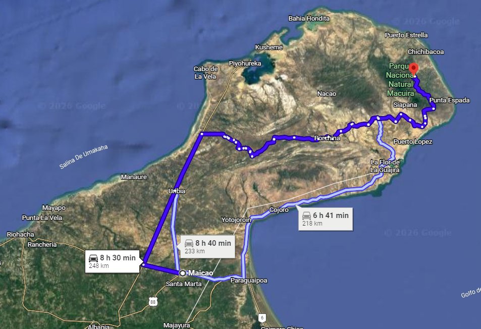 ○ Presidente: Nazaret es un caserío de cinco cuadras, sin puerto, sin río, sin ningún acceso al mar. Maicao está a ocho horas por tierra. No hay “traslados marítimos gratuitos”, no hay logística, no hay médico ni operador que haga posible su relato. Es una mentira absoluta, un