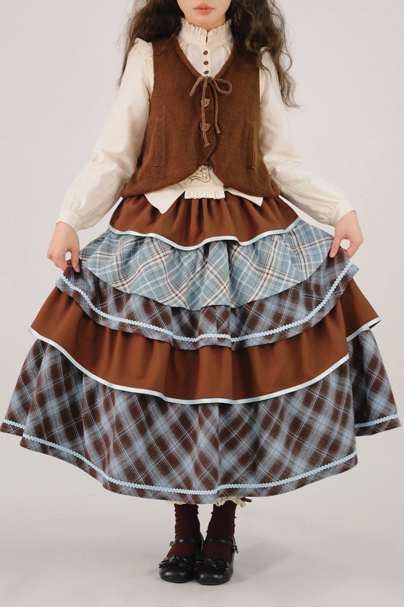 Bear Mint Chocolate トップス・スカート・ジャンパースカート【Cyan