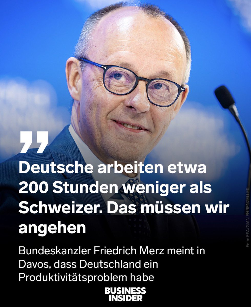 Deutschland: Belastet Arbeitnehmer mit 50% Abgaben, bestraft konsequent Leistung 

Auch Deutschland: Wundert sich darüber, dass in Ländern mit 20% Abgaben mehr gearbeitet wird und die Leute Bock auf Leistung haben