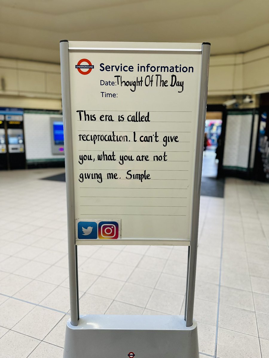 MordenStation's tweet image. Friday 23rd January 2026 Thought Of The Day From Morden Underground Station