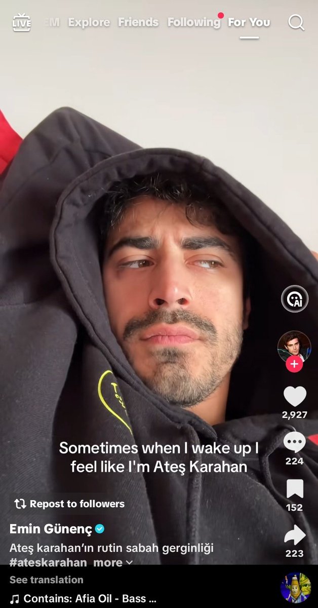 scoobydooo008's tweet image. Man, he’s having a hard time detaching from his role. LOL!

Well you will always be THE ATEȘ KARHAN.
#Arafta #EminGünenç