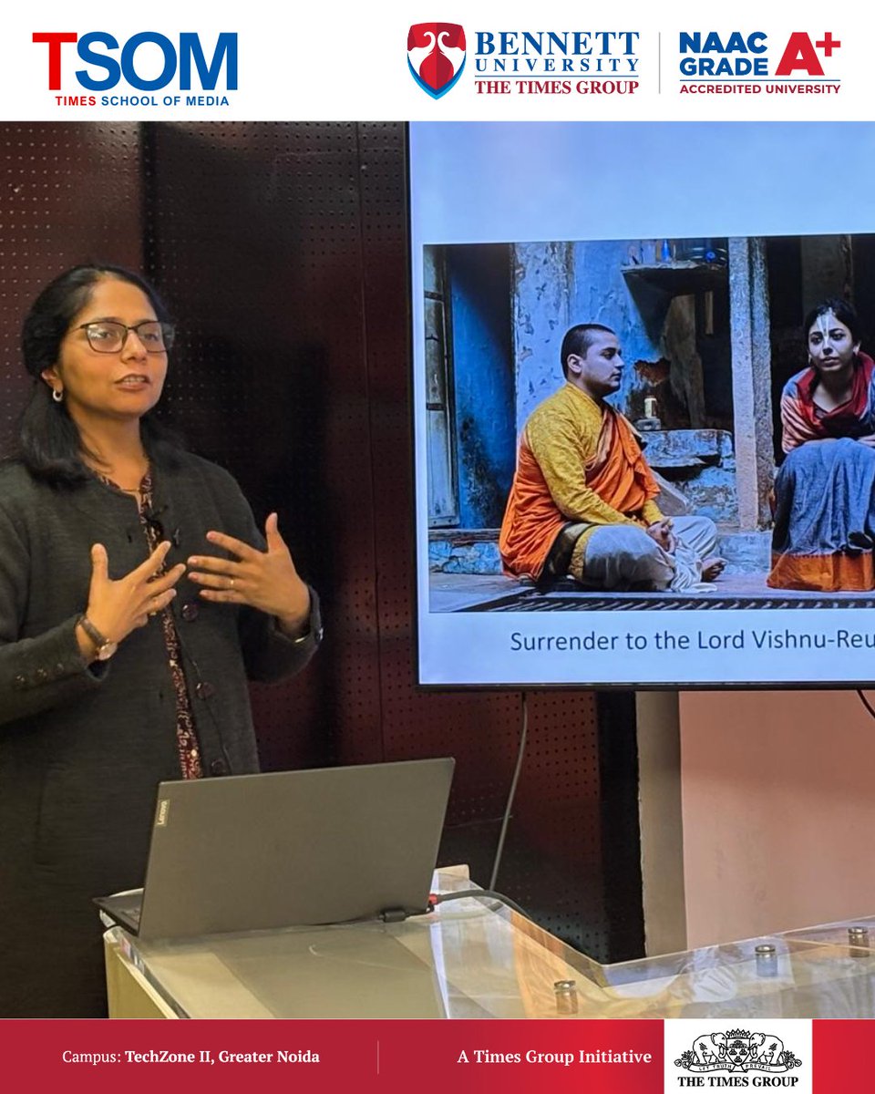 TSOMBENNETT's tweet photo. TSOM hosted a insightful discussion under the Erasmus+ Faculty Mobility Programme on 'Experimental Cinema in India' with film critic and historian Murtaza Ali Khan, Prof. Dr. Šarūnas Paunksnis and Prof. Dr Runa Chakraborty Paunksnis from Kaunas University of Technology, Lithuania https://t.co/XFMp7Q1Jkn