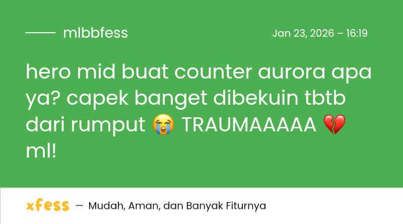 Mobile Legends Menfess tweet media