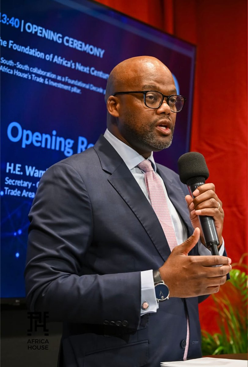 “Africa’s future will be built by Africans—through trade, innovation, and integration.”

Speaking at the opening of the Africa House programme on the margins of Davos, H.E. Wamkele Mene, Secretary-General of the African Continental Free Trade Area, underscored the power of a