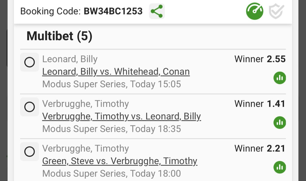 BetQueenDiva's tweet image. Darts 🎯 

Here is a code: BW34BC1253