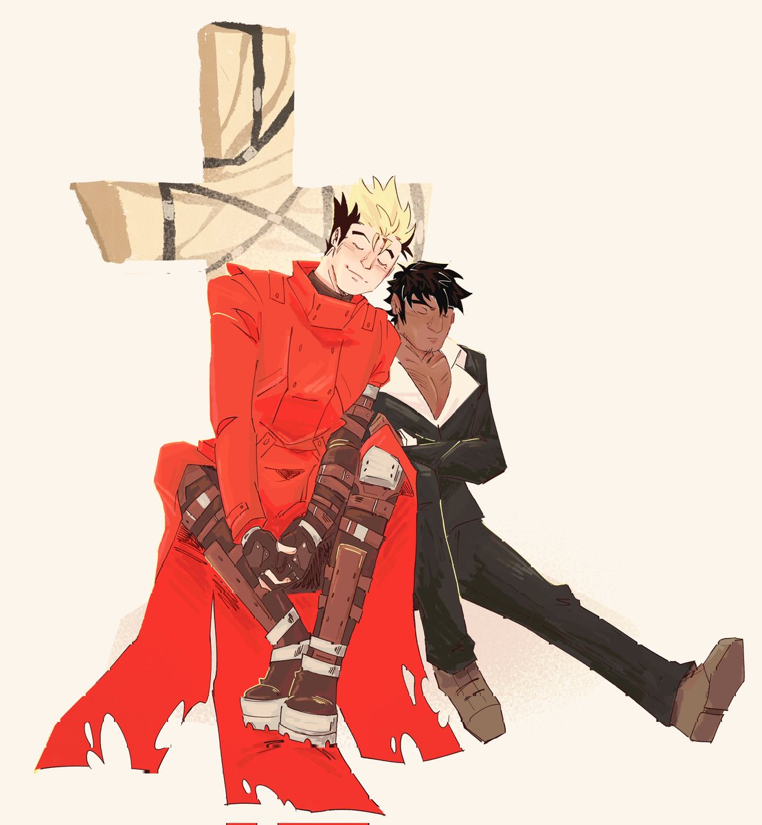 spibder's tweet photo. sleepy #trigun #vashwood https://t.co/5yJlvcwOpG