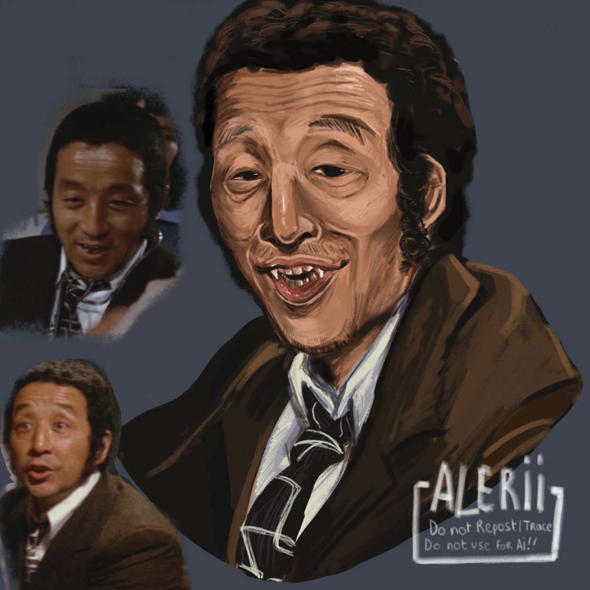 Kunie Tanaka as Dr. Shimomura from "Evil of Dracula - Bloodsucking Rose" (1974)✨💛✨💛

This is part 1 of Dr. Shimomura drawn if he was the Dracula🙏🐥✨💕 he deserved a main role👊👁👁✨💛

📄✍️🐤🌻🌞✨💛

#血を吸う薔薇 #田中邦衛 #KunieTanaka #Illustration #digitalart