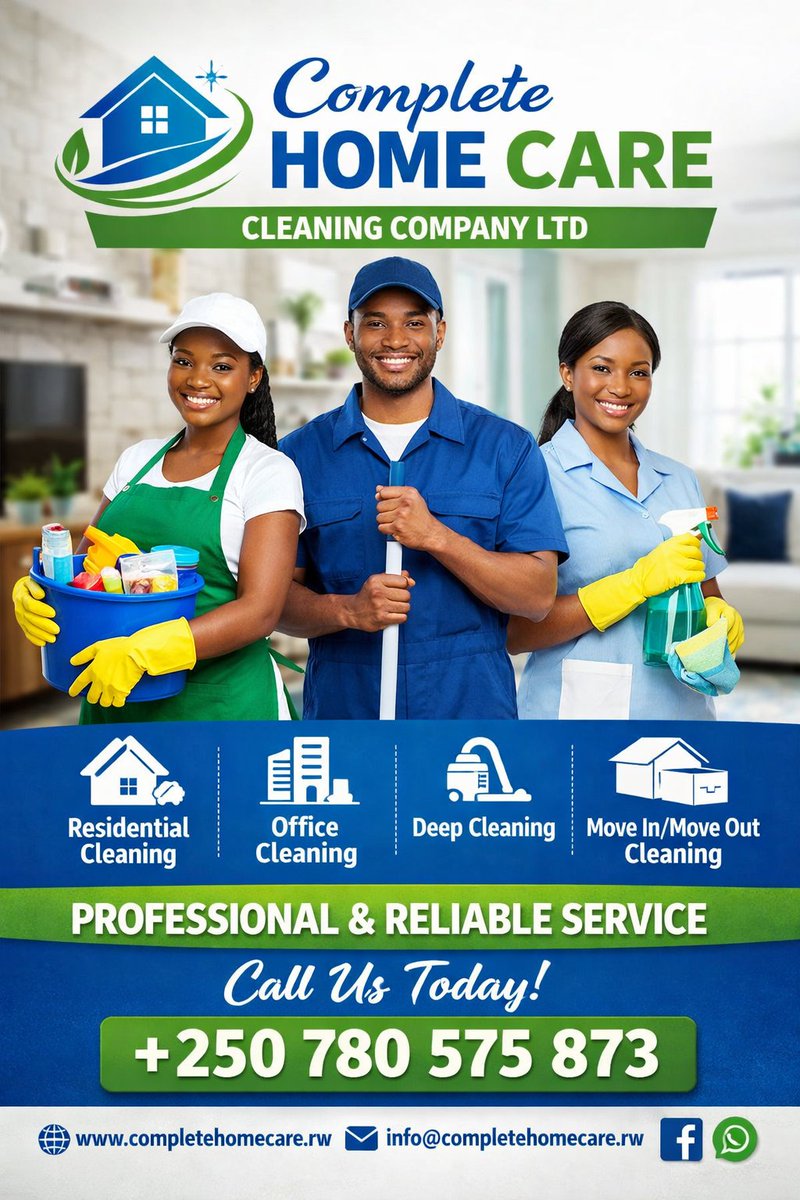 Complete Home Care Cleaning company Ltd 
+250 780 575 873