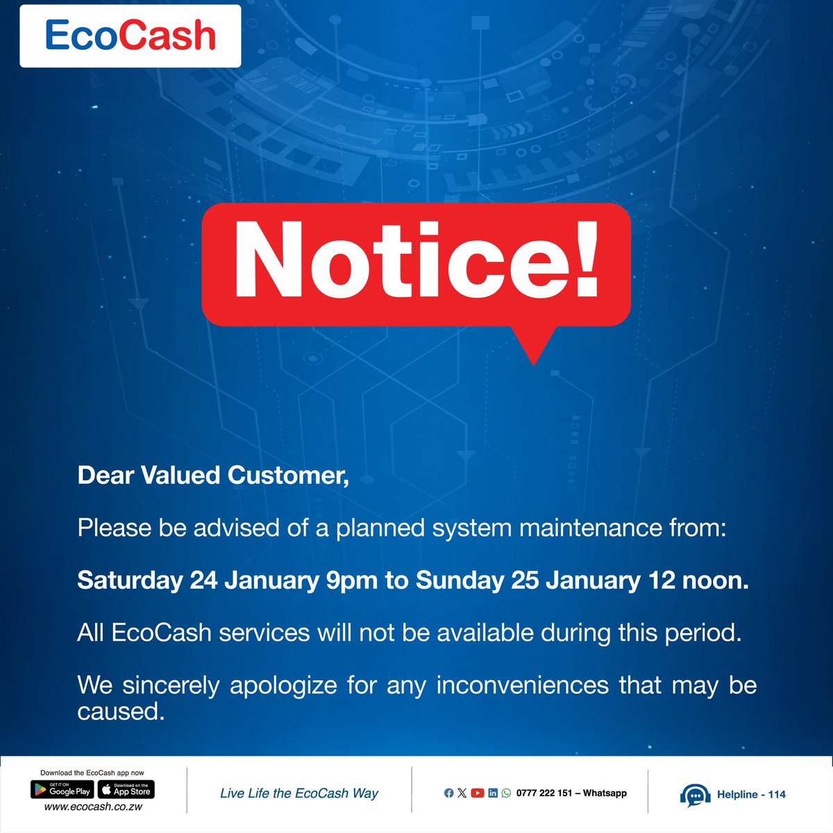 EcoCash Zimbabwe tweet media