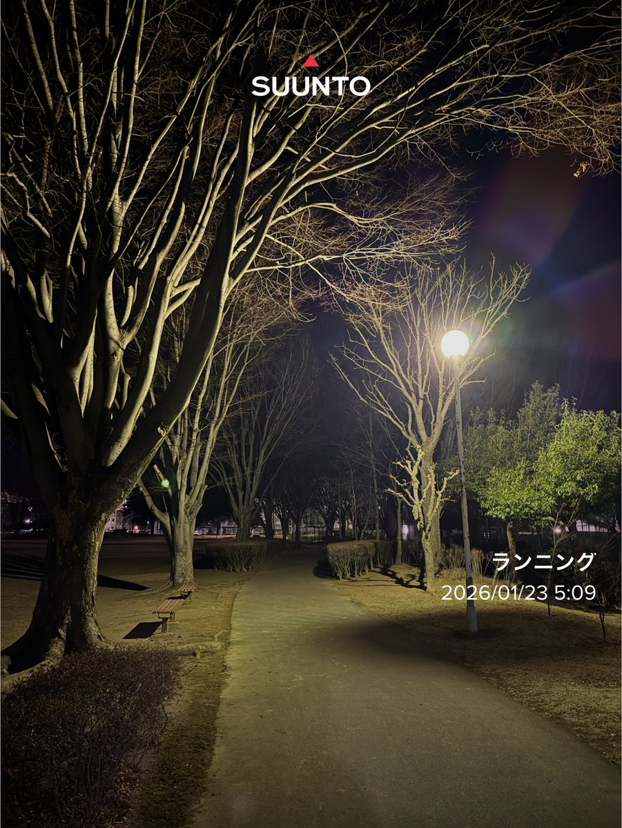 azusuz's tweet photo. 今朝も変わらず4時起床
マイナス9℃のなか、意気揚々と歩くワンコの散歩を済ませたら、いつもの公園でグルグルラン！
でも体が温まって、いい感じになった所で時間切れ… https://t.co/XKrzK7Vga6