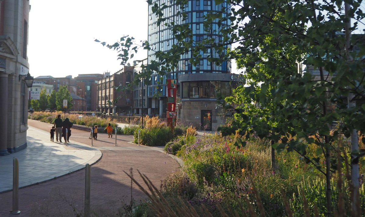 brownliberite's tweet photo. Sheffield's "Grey to Green" programme

the premise is simple, turn all the grey in the city into vegetation

would you support this being done in your area? https://t.co/WKqmuNoUPO