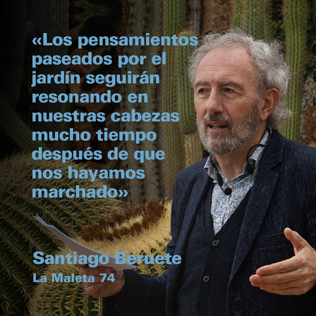 La Maleta 74. La sabiduría del jardín mediterráneo por Santiago Beruete.

📷Santiago Beruete en la conferencia-paseo por los jardines de Cap Roig. Los Encuentros de Cap Roig, 8 de noviembre de 2025. © Ariadna Núñez/Escola Europea d’Humanitats

#lecturainfinita