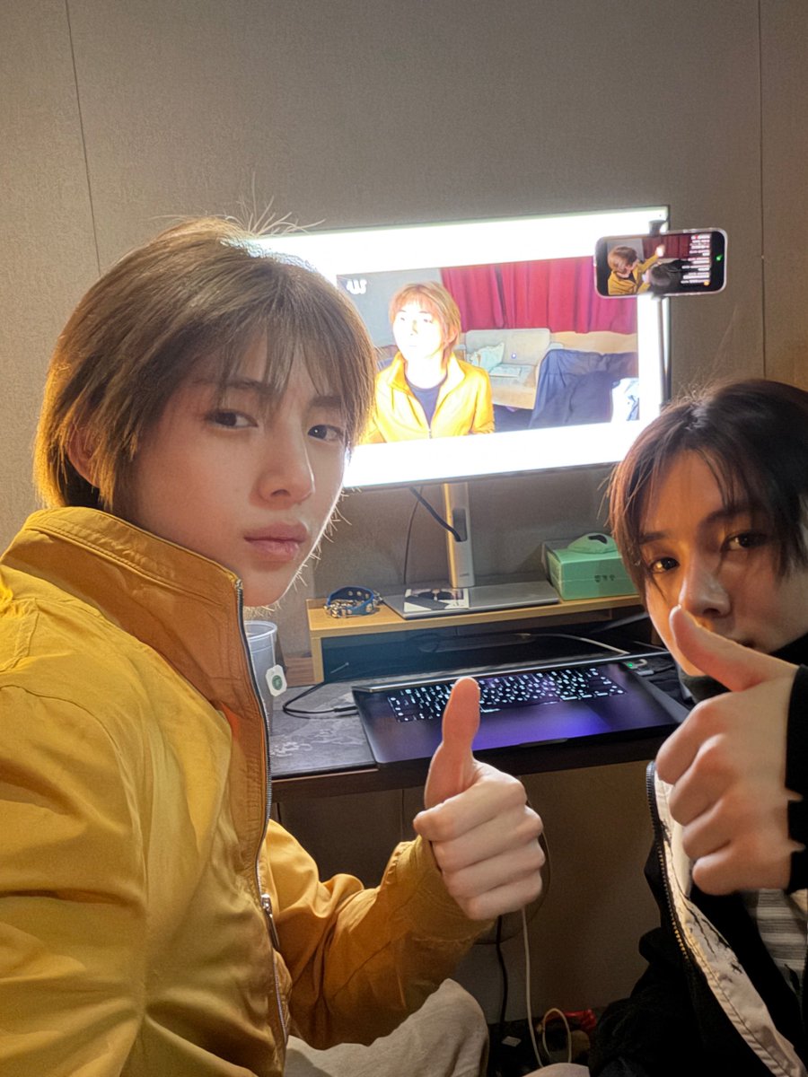 slipypudding's tweet image. น้องจูฮุนมาลงรูปที่ถ่ายตอนไลฟ์กับน้องออมให้ดูตามสัญญาละ น่ารักมากๆทั้งคู่เลยนินาา~ &amp;lt;3333