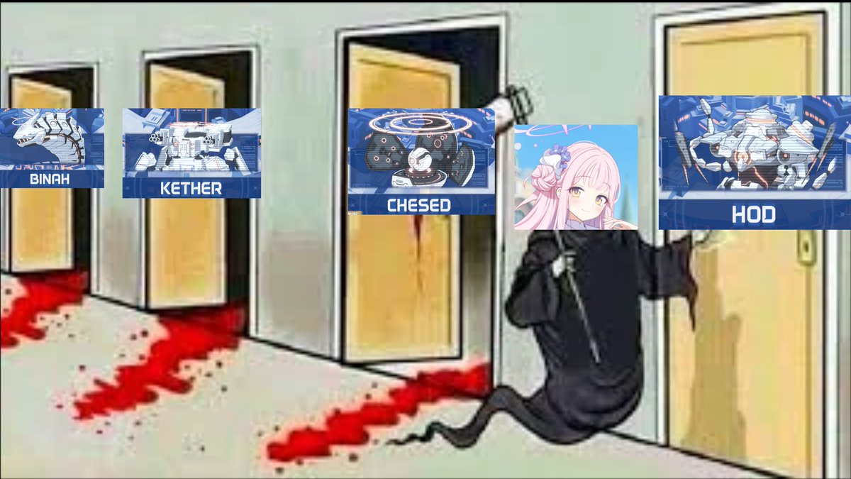 Ragi_BlueStella's tweet image. ブルアカの今のレイドバトルだいたいこんな感じ