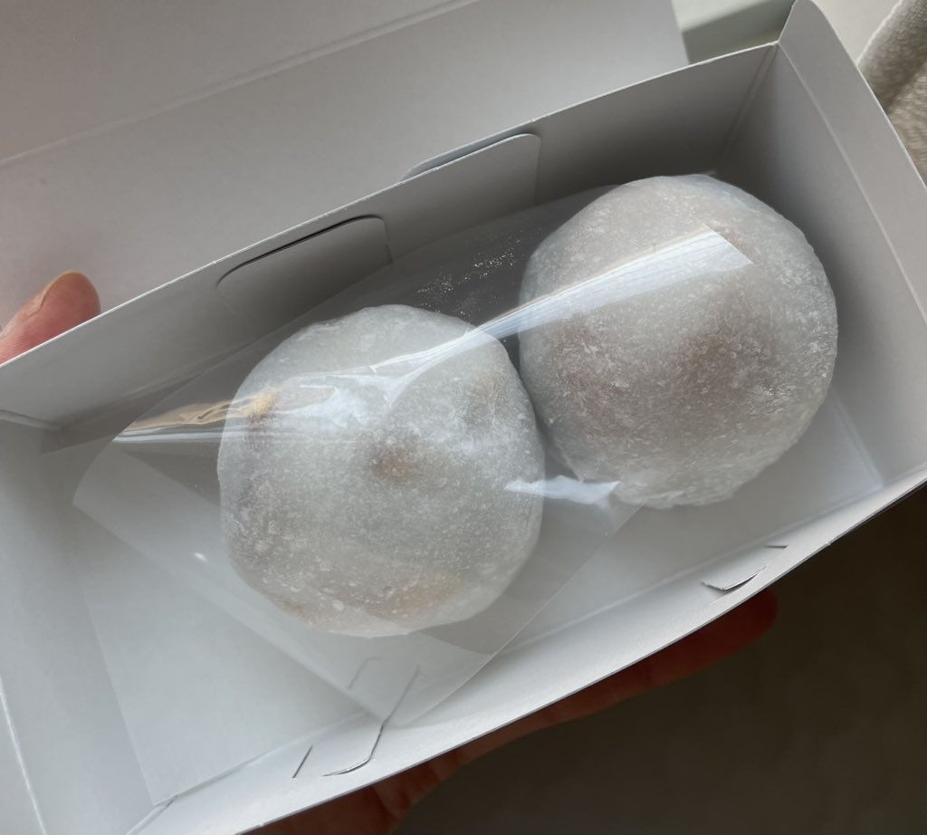 図書館でいただいた耳栓🥕
とこの前買って美味しかった
杏大福とくるみ大福。

図書館の学習室が好きです。
(家でできない)
お腹が限界にきてますがもう少し粘って帰ります〜👟