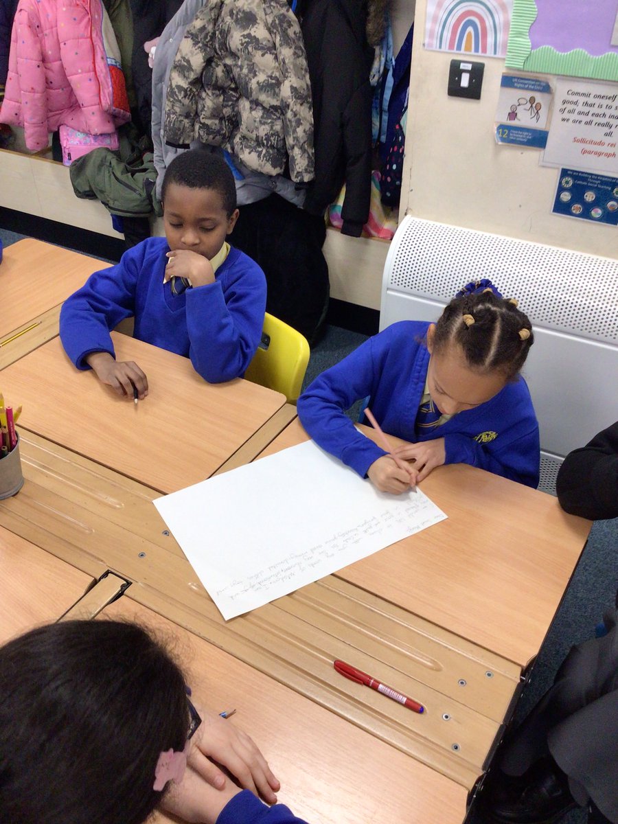 StMaryB17's tweet image. #KS2 are busy writing messages to our school based on what they think St John Paul II would say! #Prayer #HouseRetreat