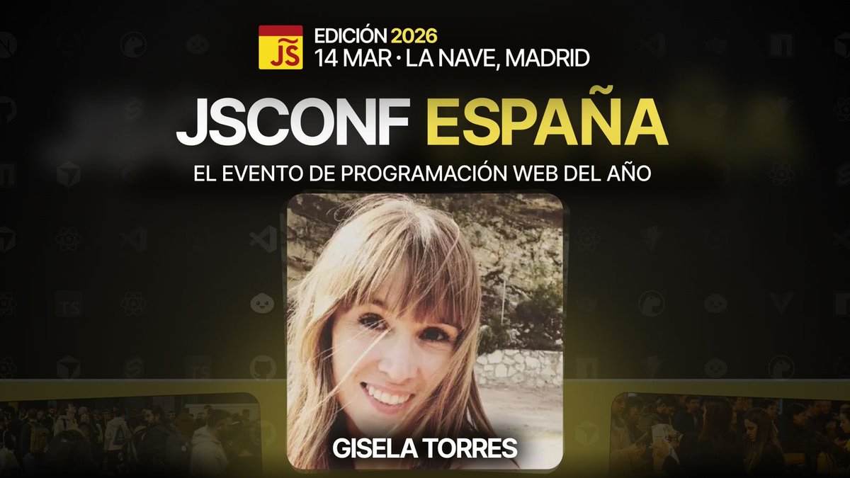 ¡Hola developer 👋🏻! Hoy, noticia de viernes: este año seré speaker en #JSConfEspaña 2026 🎉
Daré la charla “JavaScript en la era de los agentes: del código al Agentic DevOps” 🤖⚡
Gracias a <a href="/midudev/">Miguel Ángel Durán</a> por impulsar la comunidad JS en español 🙌 💛👉 jsconf.es