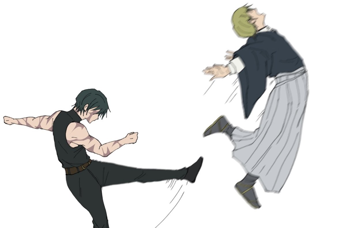 milkkotsu's tweet image. really liked this image so i had to draw it as maki