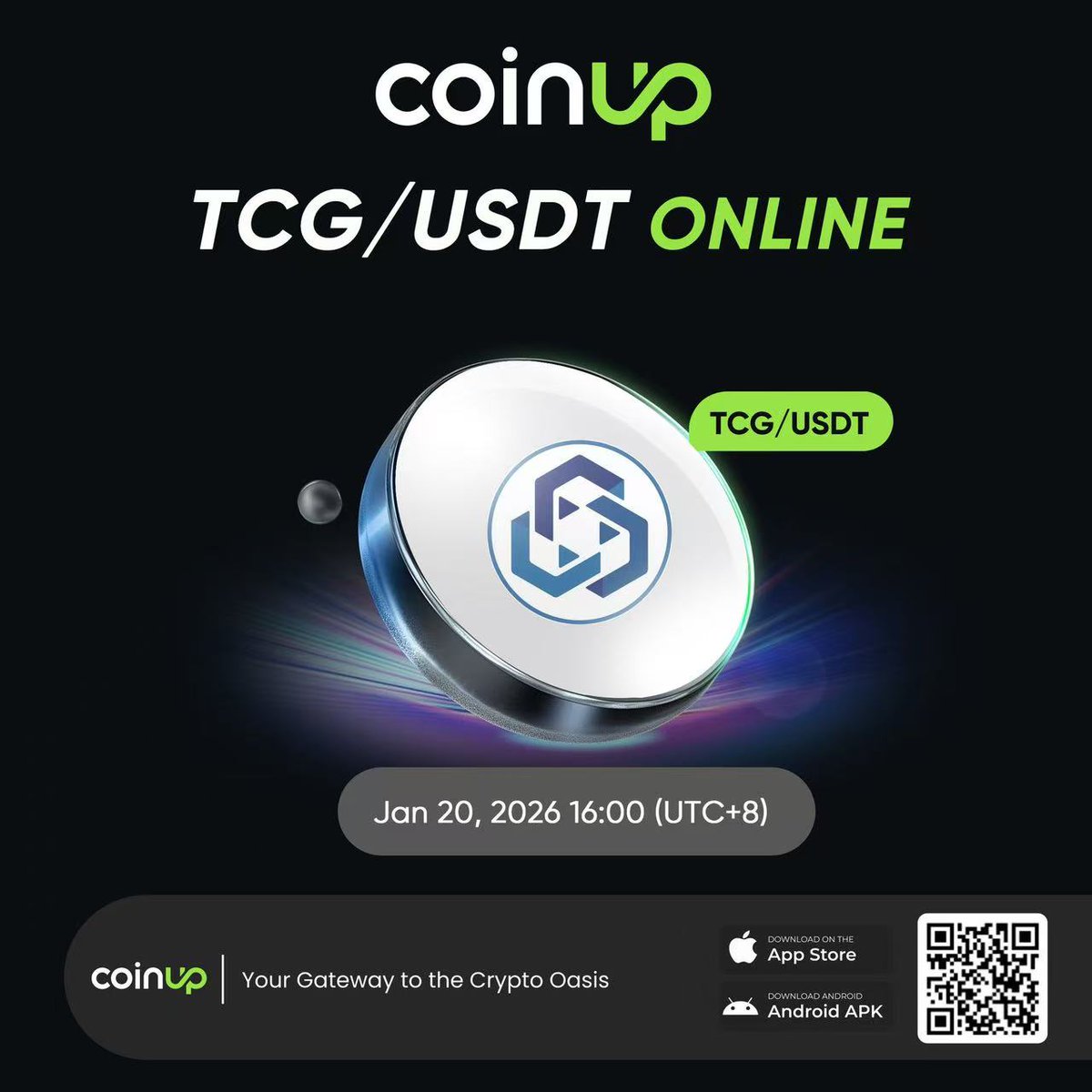 给大家分享一个我关注的项目—— $TCG 。

它是一种基于 以太坊 ERC-20 的实用型代币，不是单纯用来买卖的币，真正在一个互动电视电商生态里能派上用场。
简单来说，它是想把电视、广告、电商和区块链结合起来的那种玩法。

马上要在 #CoinUp 交易所上线

$TCG 背后的平台是一个互动式