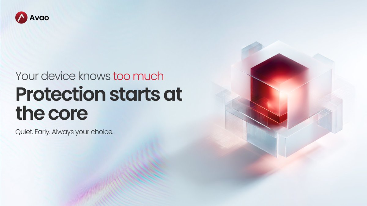 Your device knows more about you than anyone should. 🧠🔐

Most security stops at the app level,
but real protection starts deeper, at the OS where every action happens. ⚙️

Avao watches quietly, blocks threats early,
and gives you the final say on what runs.🛡️

Control isn’t