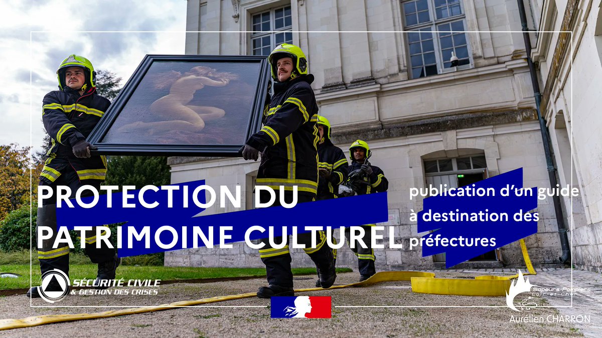 🖼 Publication du guide interministériel #ORSEC "Protection du patrimoine culturel"

📚 Le <a href="/Interieur_Gouv/">Ministère de l'Intérieur</a> et le <a href="/MinistereCC/">Ministère de la Culture 🇫🇷</a> publient un guide conjoint destiné à renforcer la préparation et la coordination des acteurs impliqués dans la protection du patrimoine culturel en