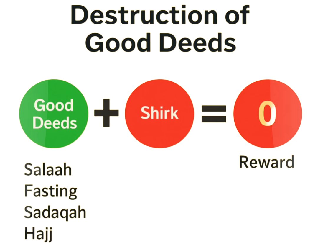 Her3130's tweet photo. Shaykh Salih al-Fawzan said:

"If a person's Aqeedah has Shirk in it then ALL of his deeds are rejected, EVEN if he's sincere."

(Al-Ajwibah al-Mufidahan As'ilah al-Manṭhij al-Jadidah) https://t.co/CjRo0TB8hI