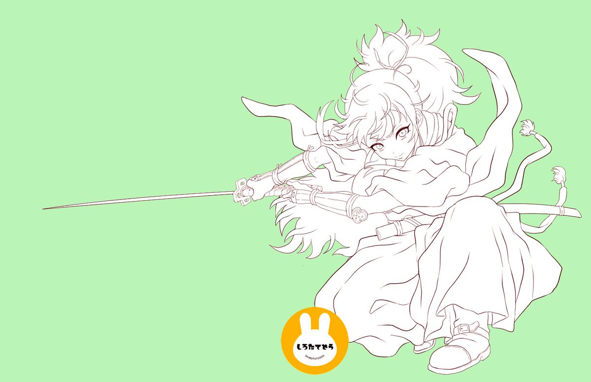 #サムライヴァンキッシュ
昨夜は結局夜更かしして線画までは描きました
色塗りはまた来週! 