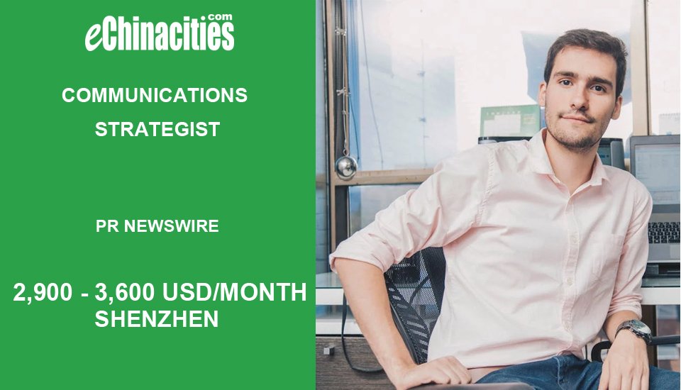 eChinacities's tweet image. Communications Strategist in Shenzhen,China
jobs.echinacities.com/jobchapter/135…
#Jobs #chinajobs #JobsInChina #careers #workinchina #SearchJobs #hiring #onlinejobs #recruitment
#eChinacities.com is a platform for #employers and #job seekers (it's free).