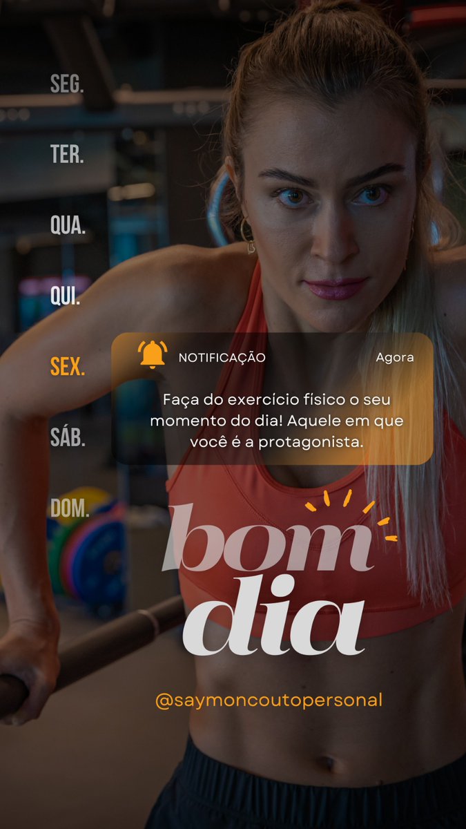 SymonCouto's tweet photo. Bommm dia, vamos treinar! 

Sextamos!!! 

#gym #treino #academia #treinamentofeminino #emagrecimento https://t.co/kWkuYxOhY7