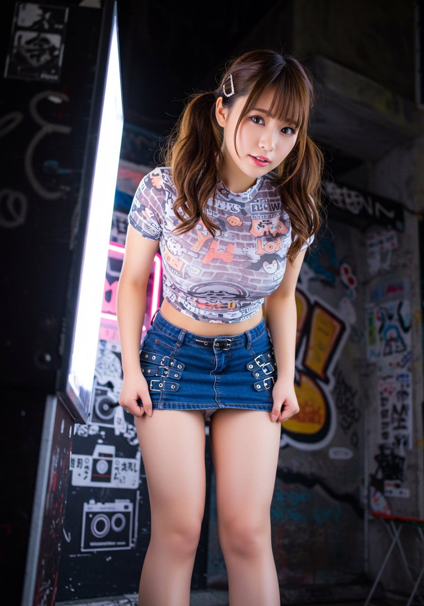tsumuno2004's tweet photo. ファッショナブルな女性をイメージしました💓
バックルディテールのミニスカートにタイトなグラフィックのモックネックトップです🎵

プロンプトはALTに
作品集はNoteにあります🎵

#SFW #艶っぽ可愛い https://t.co/e2OTk4akWX