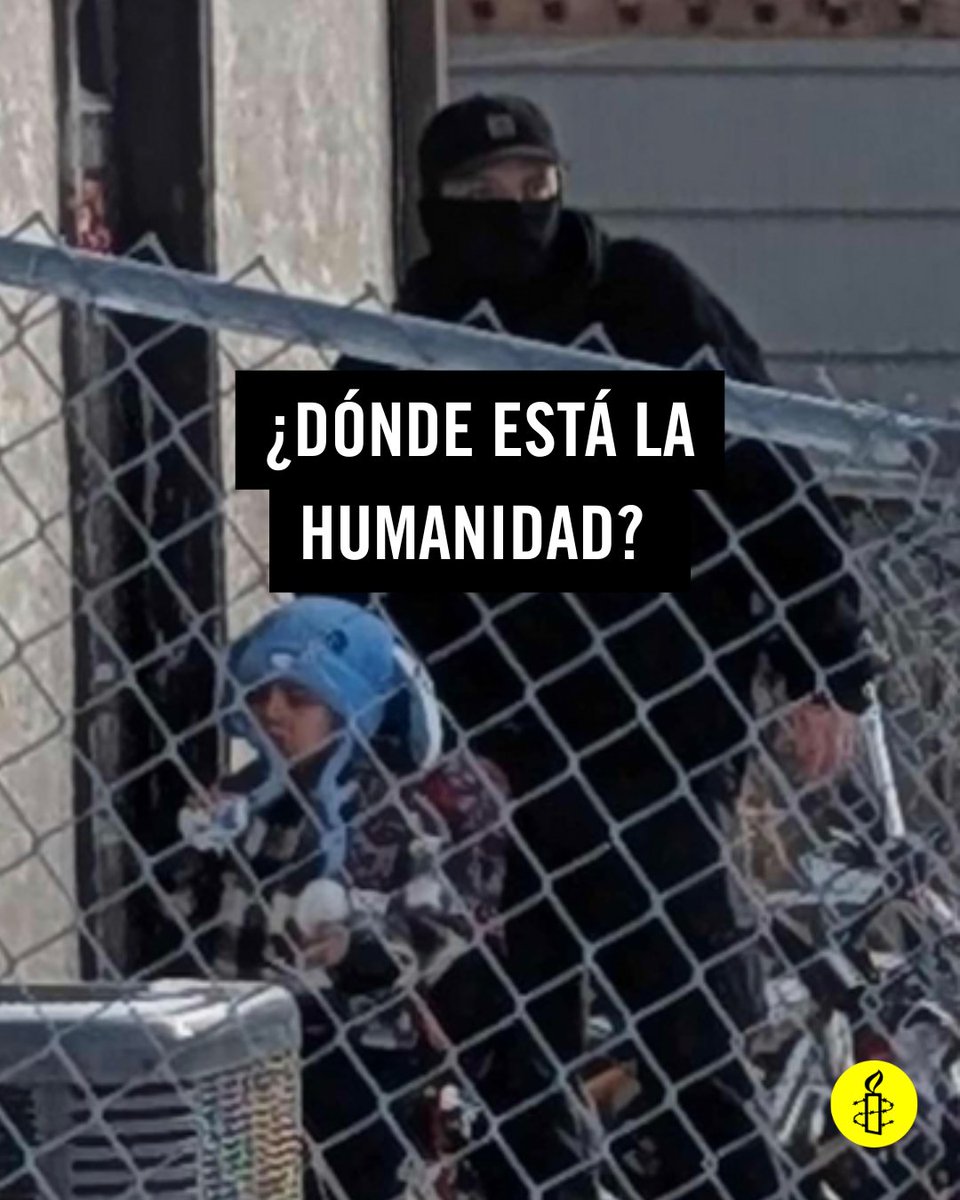 amnistiaespana's tweet image. El ICE de @realDonaldTrump aterroriza y detiene.  Sí, también a peques de solo 5 años. Cuando vemos esto nos preguntamos ¿dónde está la humanidad? Hay que parar este horror amn.st/6018C7jXm