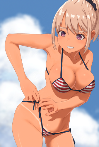 #くそ寒いので水着を貼る マジさぶい! 