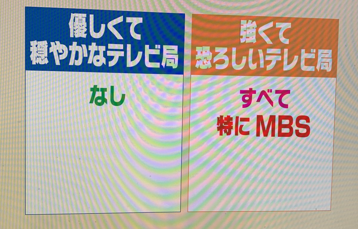 (バイアスが)強くて(伸び代があって末)恐ろしいテレビ局というニュアンスをスタッフが取り違えたそうですお詫びしますサーセン
#MBS