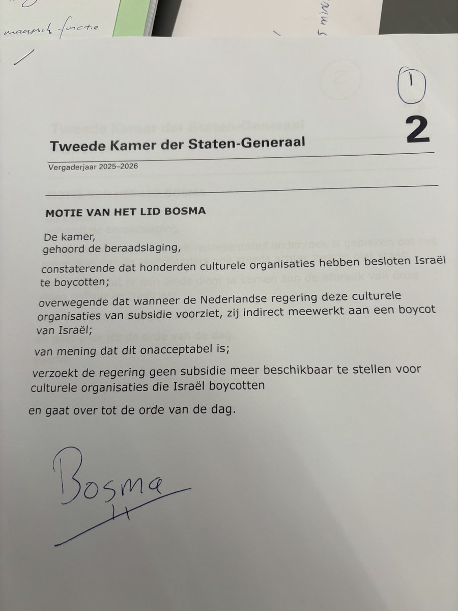 Wat een goeie brief van Martin Bosma aan de 2e Kamer