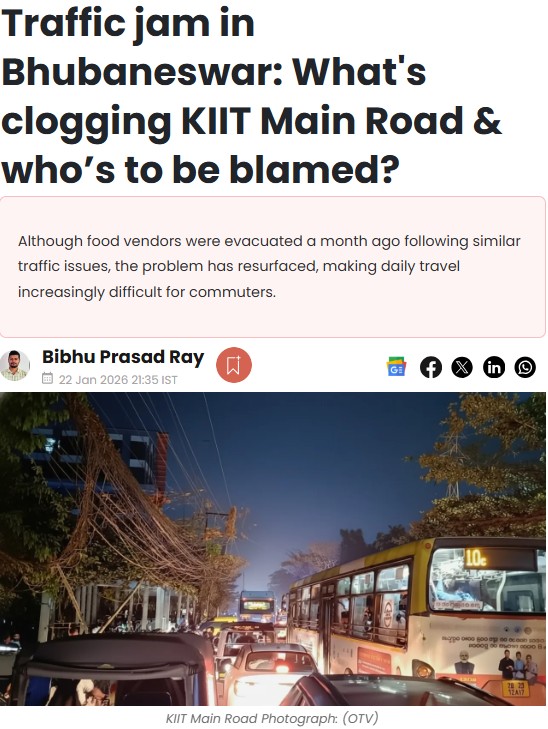 Suggestion for <a href="/cpbbsrctc/">COMMISSIONERATE POLICE</a> <a href="/bmcbbsr/">BMC</a> 

Please note that unless #KIITRoad is made one-way with a passage for emergency vehicles, traffic congestion will never be resolved.

Temporary measures won’t work—permanent traffic reform is required.

#BhubaneswarTraffic #UrbanPlanning