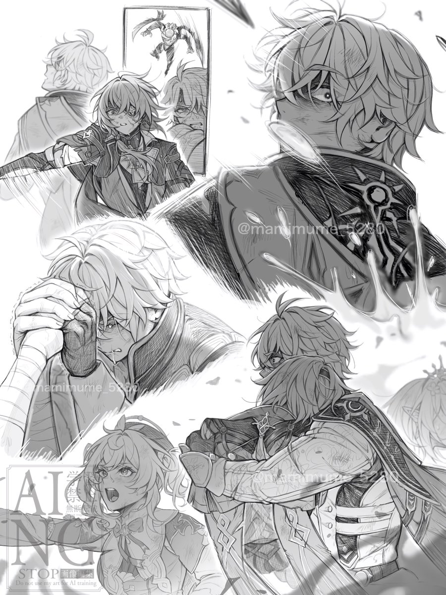 ※暗い
※この後、治療を受けて回復しています

☀️を守る🌿が描きたかった…
 #phainaxa    #ファイアナ