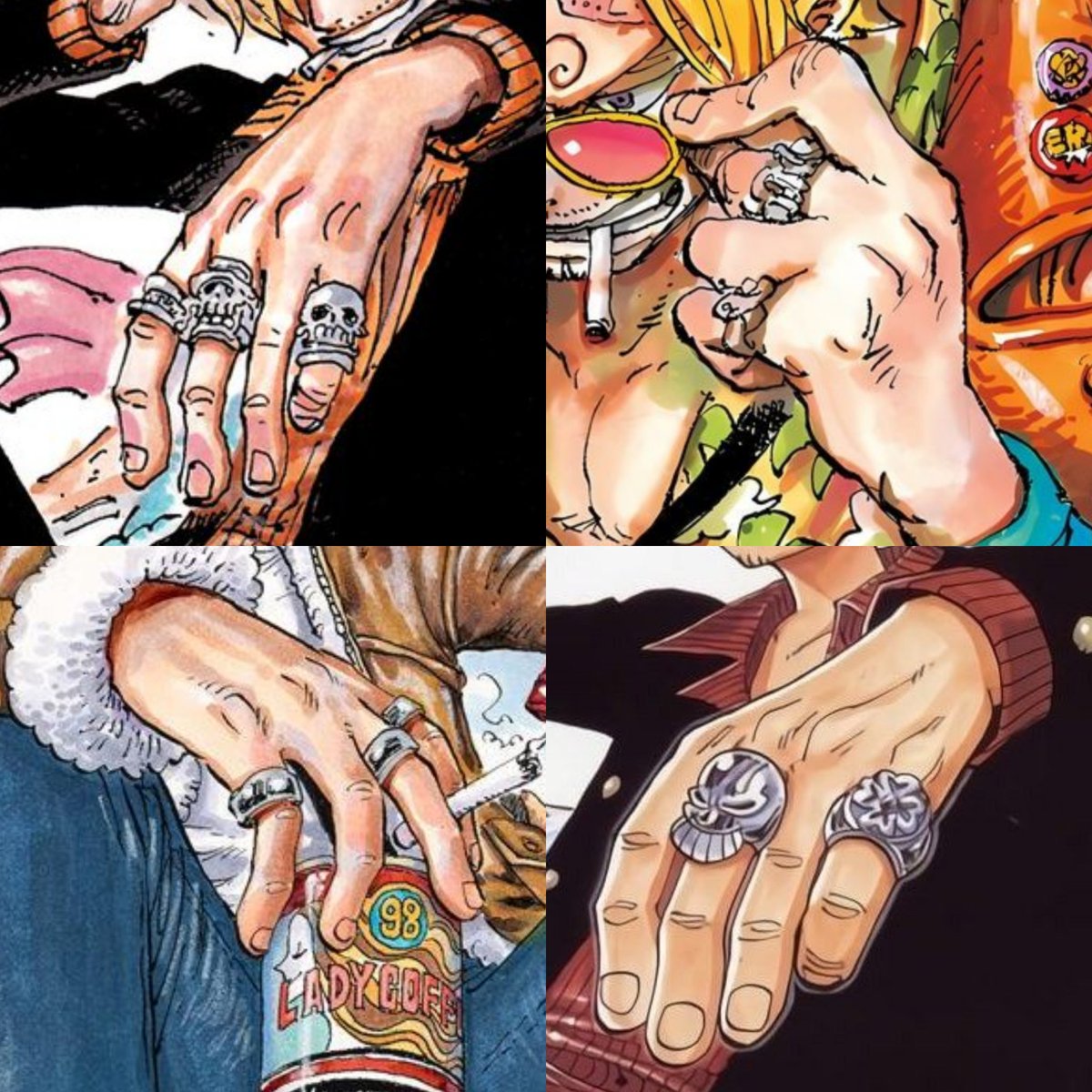 nasyasam13's tweet image. Sanji keeping his ring finger empty is one the cutest details, and I love how Oda never forgets it, even in one of the newest color spreads! He really cares about tiny little detail of Sanji sm 🙂‍↕️