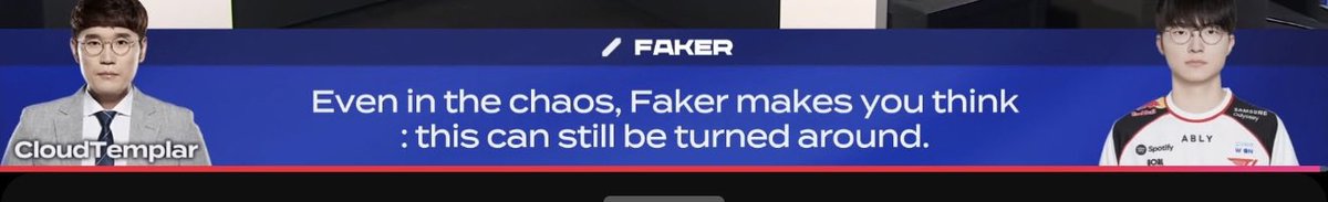 fakerhyeok_'s tweet image. Honestly would pay to hear T1’s voice comms in game 2 and see how the shot calling went. It’s amazing how they kept their mental stable too 

like T1 is not a team that you’re only scared if they snowball early (because they would violate your human rights) but they’re also a…